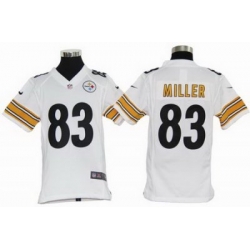 Youth Nike Pittsburgh Steelers 83# Heath Miller White Jerseys