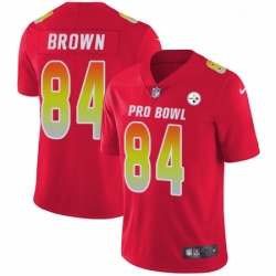 Youth Nike Pittsburgh Steelers 84 Antonio Brown Limited Red 2018 Pro Bowl NFL Jersey