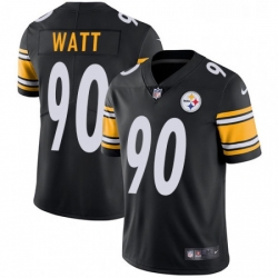 Youth Nike Pittsburgh Steelers 90 T J Watt Black Team Color Vapor Untouchable Limited Player NFL Jersey