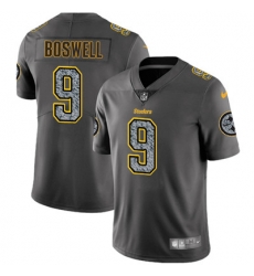 Youth Nike Steelers #9 Chris Boswell Gray Static NFL Vapor Untouchable Game Jersey