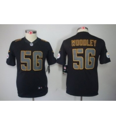 Youth Nike Youth Pittsburgh Steelers #56 Lamarr Woodley Black Impact Limited Jerseys