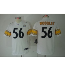 Youth Nike Youth Pittsburgh Steelers #56 Lamarr Woodley White Limited Jerseys