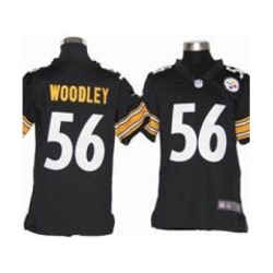 Youth Nike Youth Pittsburgh Steelers #56 Lamarr Woodley black jerseys