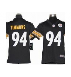 Youth Nike Youth Pittsburgh Steelers #94 Lawrence Timmons Black jerseys