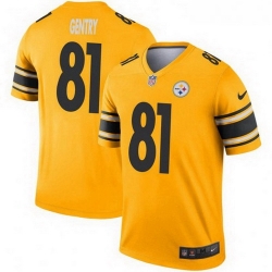 Youth Nike Zach Gentry Pittsburgh Steelers Legend Gold Inverted Jersey
