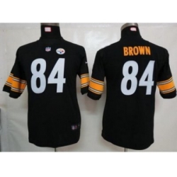 Youth Nike youth nfl Pittsburgh Steelers #84 Brown Black Jerseys