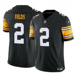 Youth Pittsburgh Steelers 2 Justin Fields Black F U S E  Vapor Untouchable Limited Stitched Football Jersey