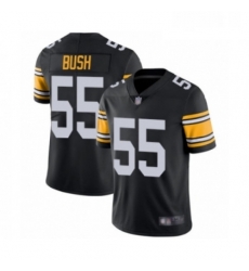 Youth Pittsburgh Steelers 55 Devin Bush Black Alternate Vapor Untouchable Limited Player Football Jersey
