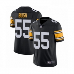 Youth Pittsburgh Steelers 55 Devin Bush Black Alternate Vapor Untouchable Limited Player Football Jersey