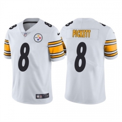 Youth Pittsburgh Steelers 8 Kenny Pickett White Vapor Untouchable Limited Stitched Jersey