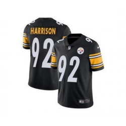 Youth Pittsburgh Steelers 92 James Harrison Black Vapor Untouchable Limited Stitched Jersey 