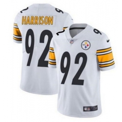 Youth Pittsburgh Steelers 92 James Harrison White Vapor Untouchable Limited Stitched Jersey 