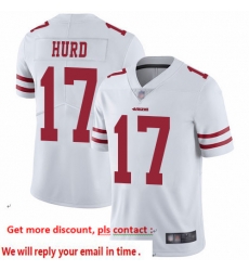 49ers 17 Jalen Hurd White Men Stitched Football Vapor Untouchable Limited Jersey