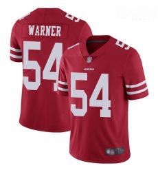49ers 54 Fred Warner Red Team Color Men Stitched Football Vapor Untouchable Limited Jersey
