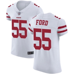 49ers 55 Dee Ford White Mens Stitched Football Vapor Untouchable Elite Jersey