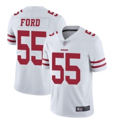 49ers 55 Dee Ford White Mens Stitched Football Vapor Untouchable Limited Jersey