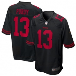 Men San Francisco 49ers #13 Brock Purdy Black Stitched Vapor Limited Football Jersey