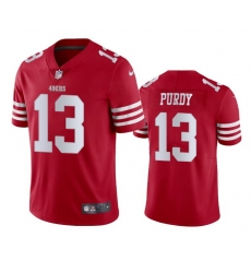 Men San Francisco 49ers 13 Brock Purdy Red Vapor Untouchable Limited Stitched Football Jersey