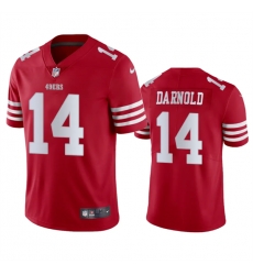 Men San Francisco 49ers 14 Sam Darnold Red Vapor Untouchable Limited Stitched Football Jersey