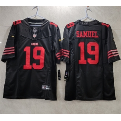 Men San Francisco 49ers 19 Deebo Samuel Red 2023 F U S E  Vapor Untouchable Limited Stitched Football Jersey