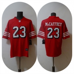 Men San Francisco 49ers 23 Christian McCaffrey 2022 Red Vapor Untouchable Stitched Jersey