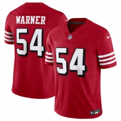 Men San Francisco 49ers 54 Fred Warner New Red 2023 F U S E  Vapor Untouchable Limited Stitched Football Jersey