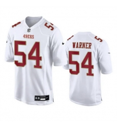 Men San Francisco 49ers 54 Fred Warner White Fashion Vapor Untouchable Limited Stitched Football Jersey