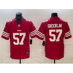 Men San Francisco 49ers 57 Dre Greenlaw Red Vapor Untouchable Limited Stitched Jersey