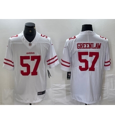 Men San Francisco 49ers 57 Dre Greenlaw White Vapor Untouchable Limited Stitched Jersey