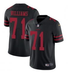 Men San Francisco 49ers 71 Trent Williams Black Alternate Men Stitched NFL Vapor Untouchable Limited Jersey