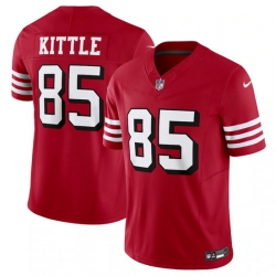 Men San Francisco 49ers 85 George Kittle New Red 2023 F U S E  Vapor Untouchable Limited Stitched Football Jersey