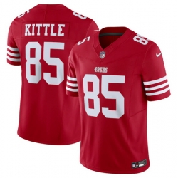 Men San Francisco 49ers 85 George Kittle Red 2023 F U S E  Vapor Untouchable Limited Stitched Football Jersey