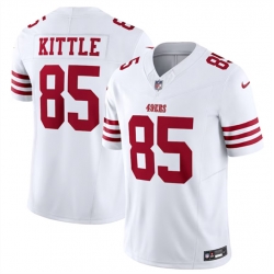 Men San Francisco 49ers 85 George Kittle White 2023 F U S E  Vapor Untouchable Limited Stitched Football Jersey