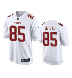 Men San Francisco 49ers 85 George Kittle White Fashion Vapor Untouchable Limited Stitched Football Jersey
