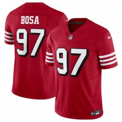 Men San Francisco 49ers 97 Nick Bosa New Red 2023 F.U.S.E. Vapor Untouchable Limited Stitched Football Jersey