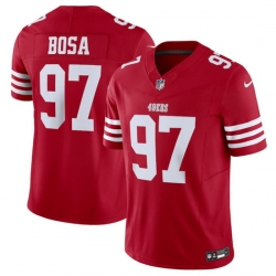 Men San Francisco 49ers 97 Nick Bosa Red 2023 F U S E  Vapor Untouchable Limited Stitched Football Jersey