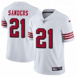 Mens Nike San Francisco 49ers 21 Deion Sanders Limited White Rush Vapor Untouchable NFL Jersey