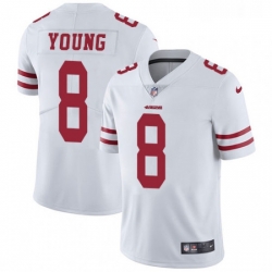 Mens Nike San Francisco 49ers 8 Steve Young White Vapor Untouchable Limited Player NFL Jersey