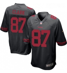 Mens Nike San Francisco 49ers 87 Dwight Clark Game Black NFL Jersey