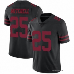 Men's San Francisco 49ers #25 Eli Mitchell Black Vapor Untouchable Limited Jersey