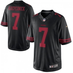 Mens San Francisco 49ers 7 Colin Kaepernick Nike Black Limited  NFL Jersey