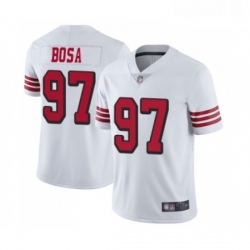 Mens San Francisco 49ers 97 Nick Bosa Limited White Rush Vapor Untouchable Football Jersey