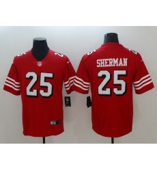 Men's San Francisco 49ers Richard Sherman 25 Red Nike Scarlet Player Limited Jersey