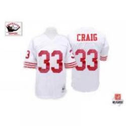 Mitchell and Ness San Francisco 49ers 33 Roger Craig White Jersey
