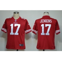NIKE San Francisco 49ers 17 A.J. Jenkins Red Game NFL Jersey