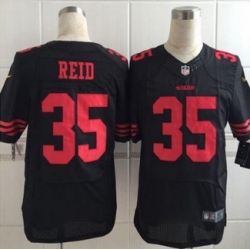 New San Francisco 49ers #35 Eric Reid Black Alternate Men Stitched NFL Elite Jersey