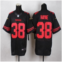New San Francisco 49ers #38 Jarryd Hayne Black Alternate Men Stitched NFL Elite Jersey