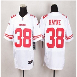 New San Francisco 49ers #38 Jarryd Hayne White Men Stitched NFL Elite Jersey