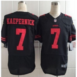 New San Francisco 49ers #7 Colin Kaepernick Black Alternate Men Stitched NFL Elite jersey