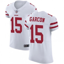 Nike 49ers #15 Pierre Garcon White Mens Stitched NFL Vapor Untouchable Elite Jersey